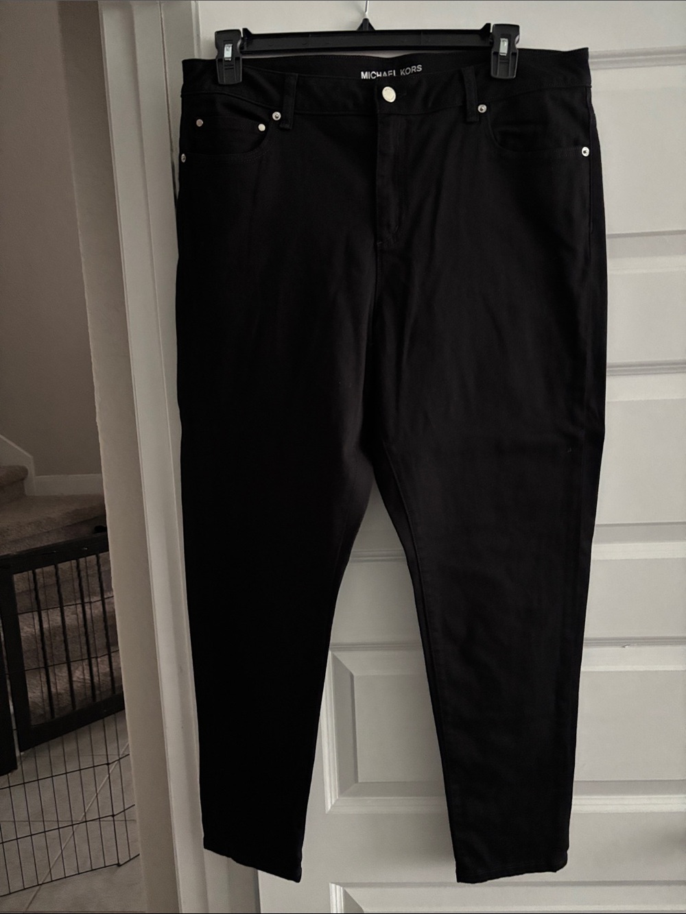 Michael Kors Black High-Rise Skinny Jeans